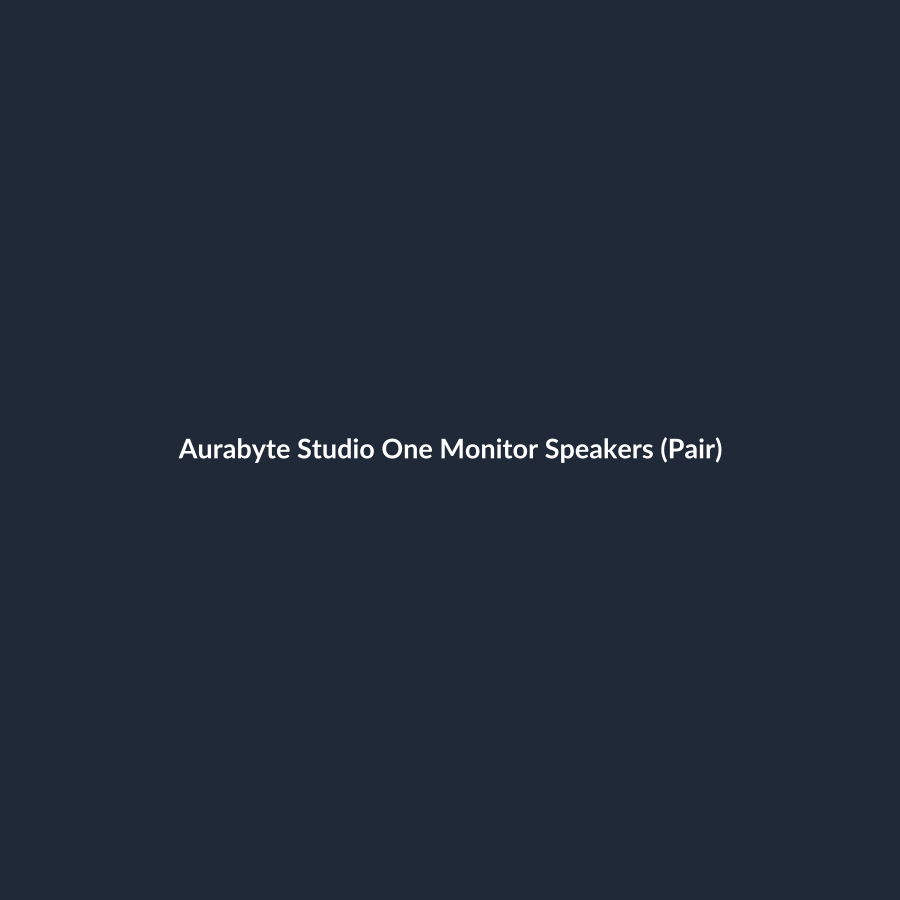 Aurabyte Studio One Monitor Speakers (Pair)
