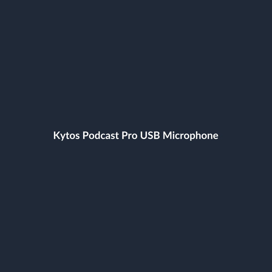 Kytos Podcast Pro USB Microphone