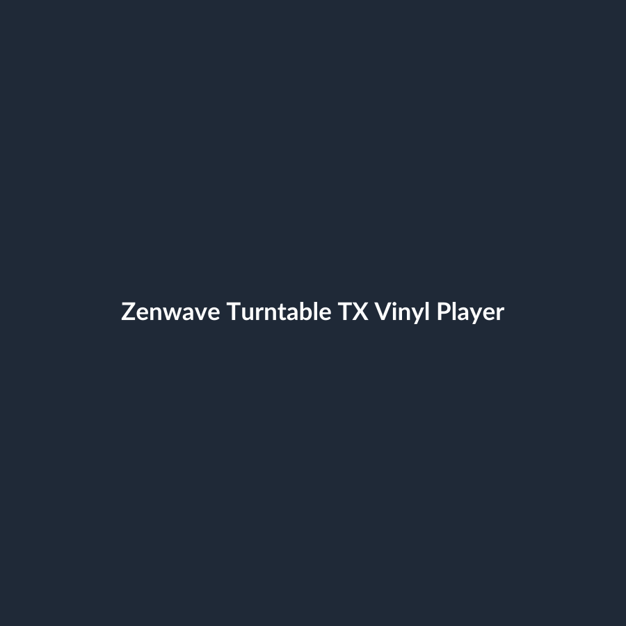 Zenwave Turntable TX Vinyl Player