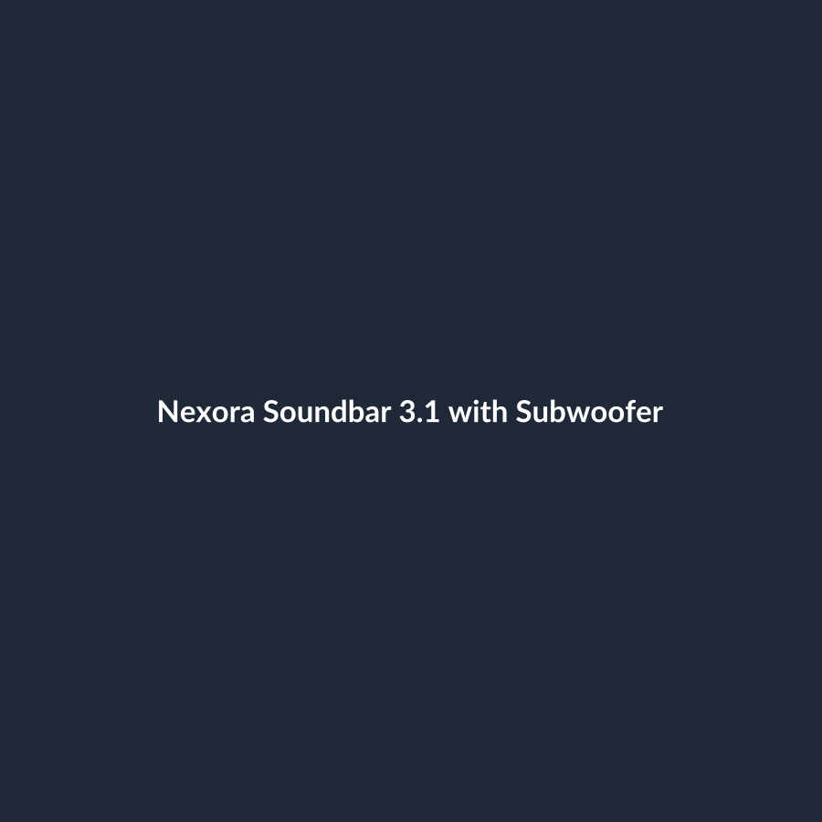 Nexora Soundbar 3.1 with Subwoofer