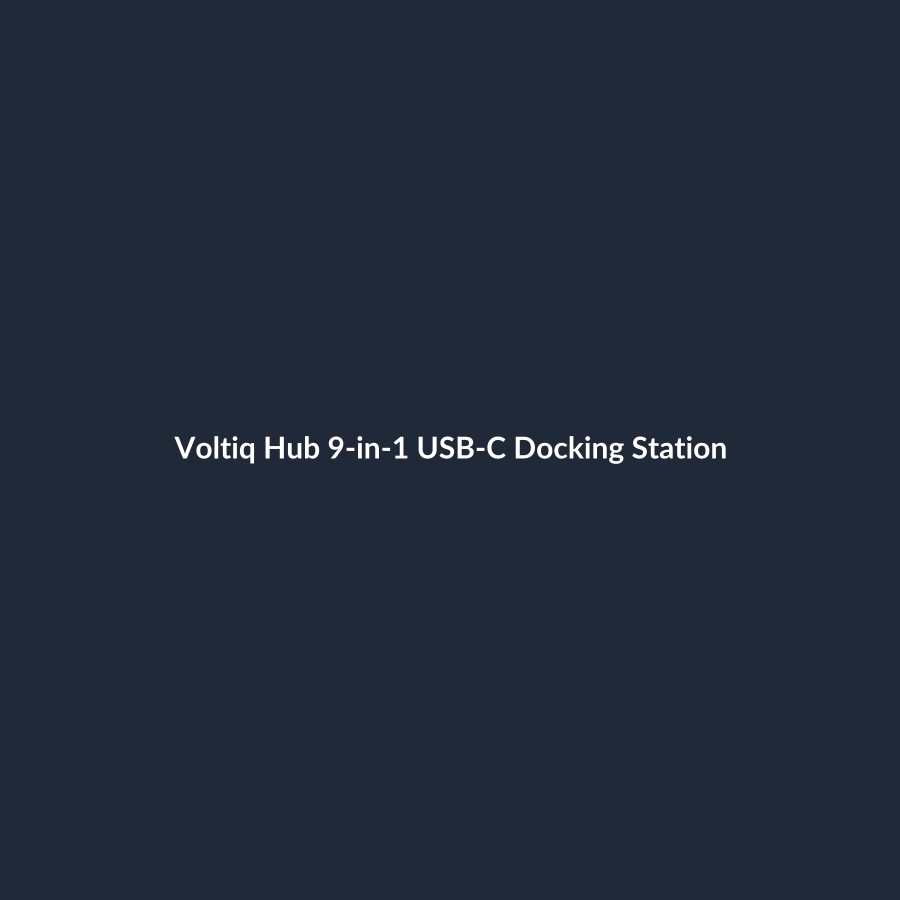 Voltiq Hub 9-in-1 USB-C Docking Station