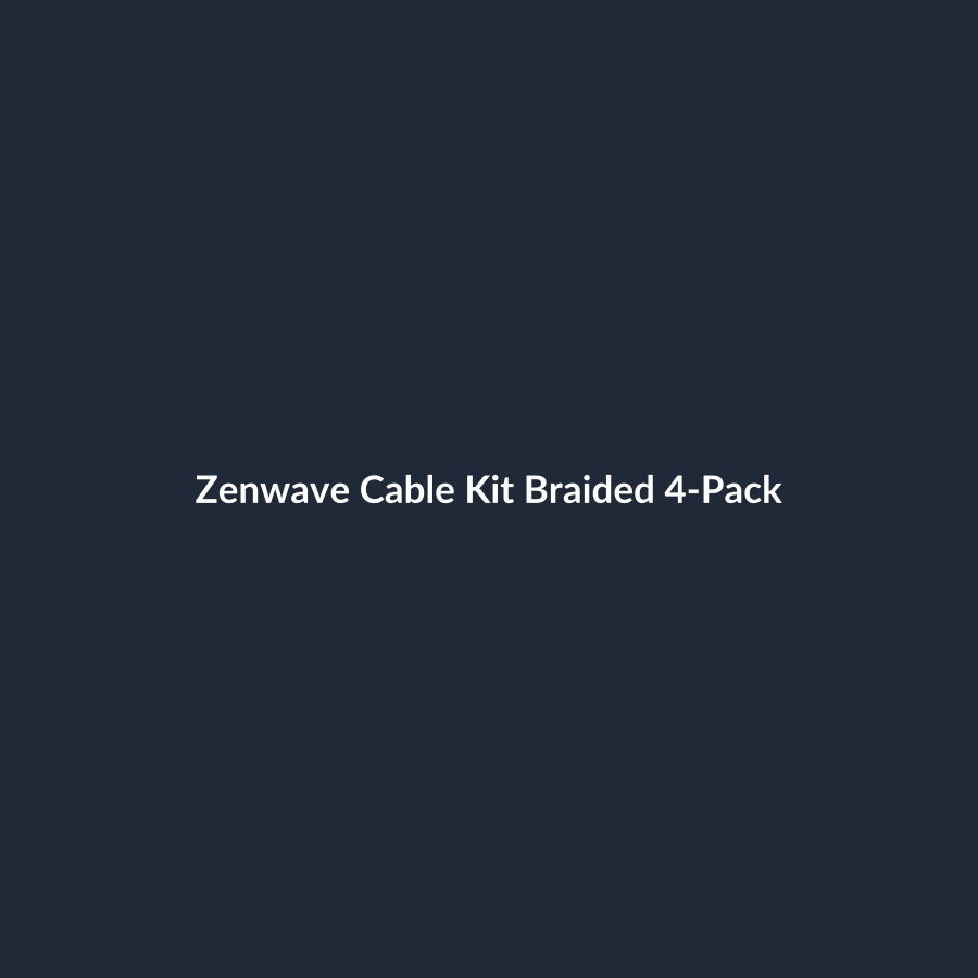 Zenwave Cable Kit Braided 4-Pack